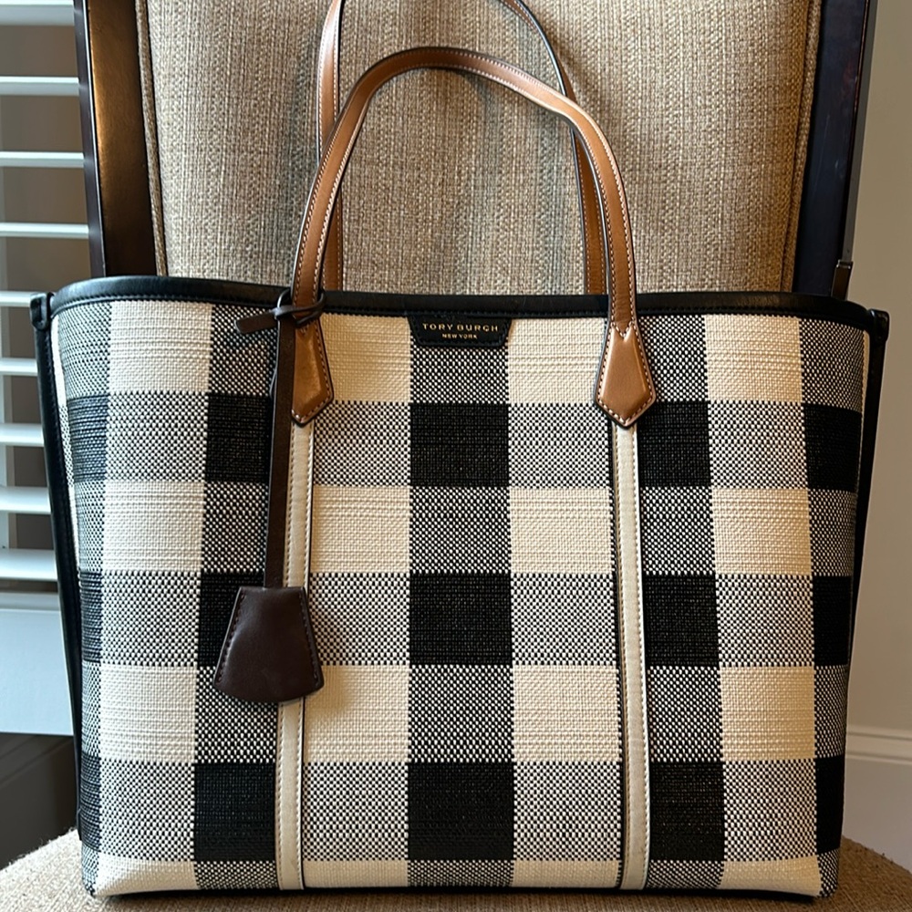 Tory Burch Gingham Tote
